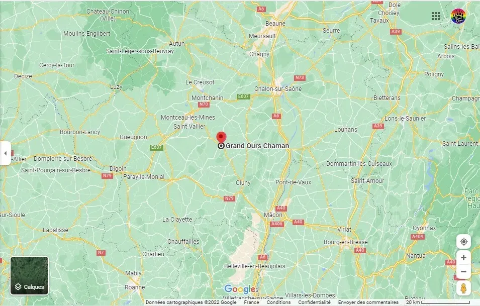 Carte chez Grand Ours Chaman