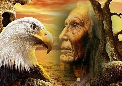 aigle et chaman aigle et chaman