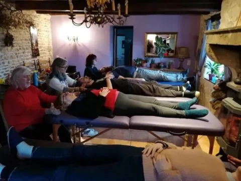 activité chamanique avec grand ours chaman