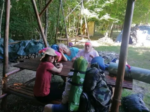 activité chamanique avec grand ours chaman