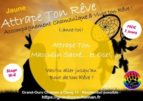 Stage Jaune Masculin Sacré stage chamanique masculin sacré