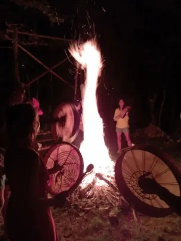 activité chamanique avec grand ours chaman
