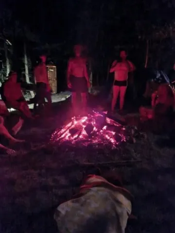 activité chamanique avec grand ours chaman