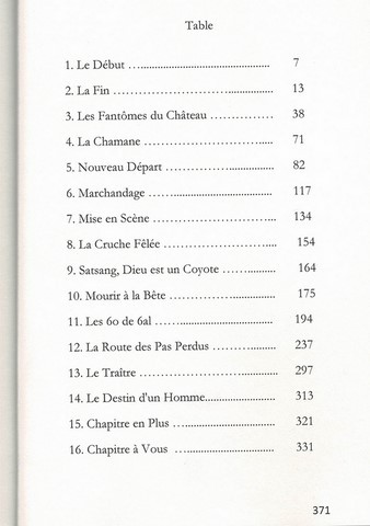 Sommaire Livre Destin d'un Homme Mourir à la Bête